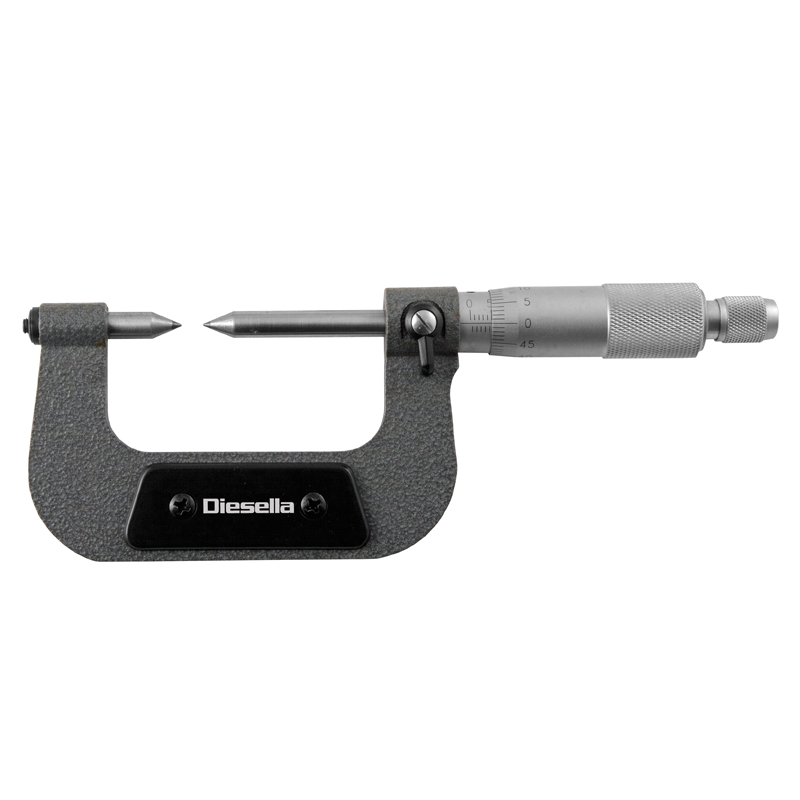 Mikrometer 0-25×0,01 mm med spidse mÃ¥lepunkter