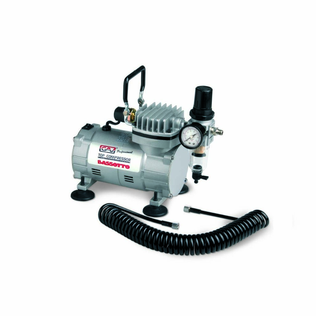 Kompressor 20L Bassoto – støjsvag 0,13 Hk