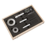 BOWERS SXTD5M-BT digital 3-punkt mikrometer sÃ¦t 20-50 mm med Bluetooth og kontrolringe