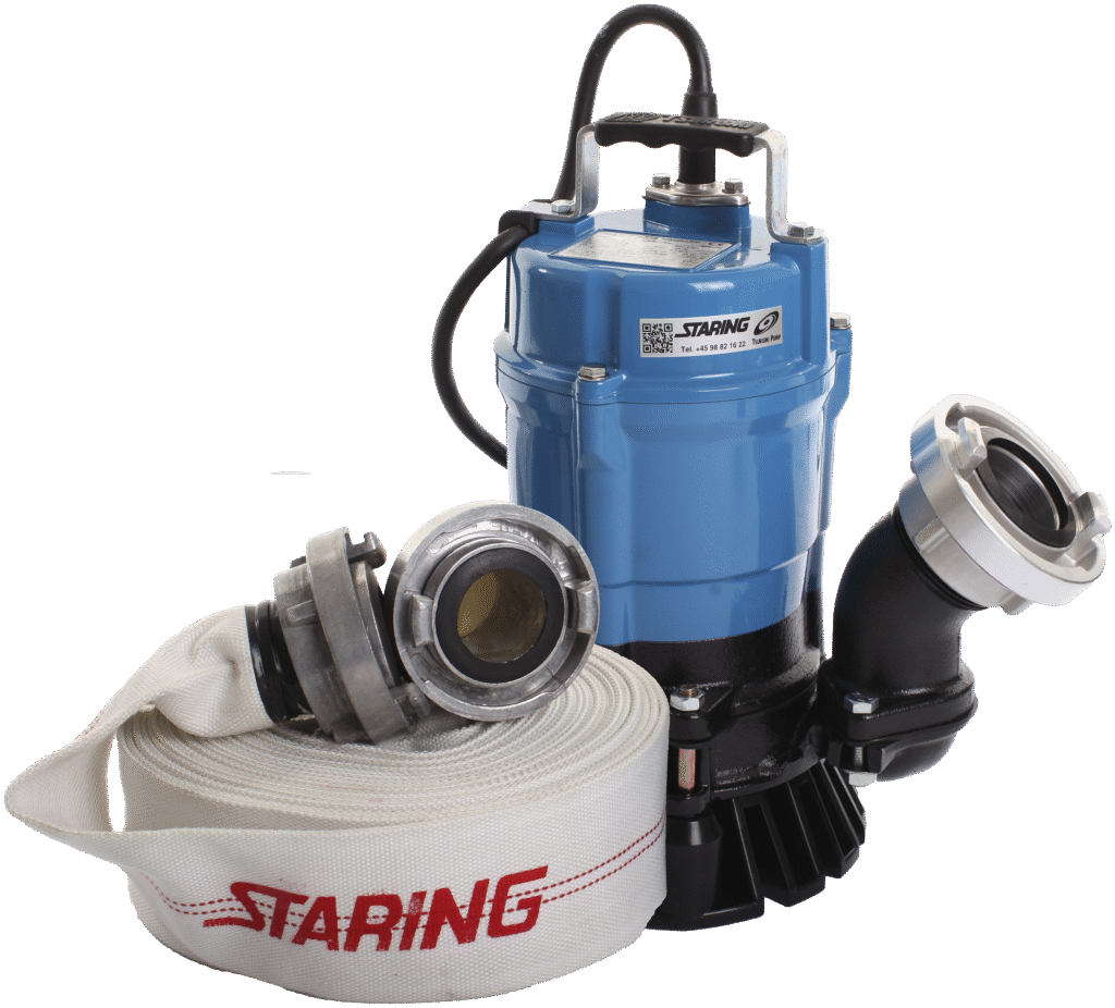 Entreprenørpumpe HS2.4S 2" 230V m/15m slange