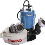 EntreprenÃ¸rpumpe HS2.4S 2" 230V m/15m slange