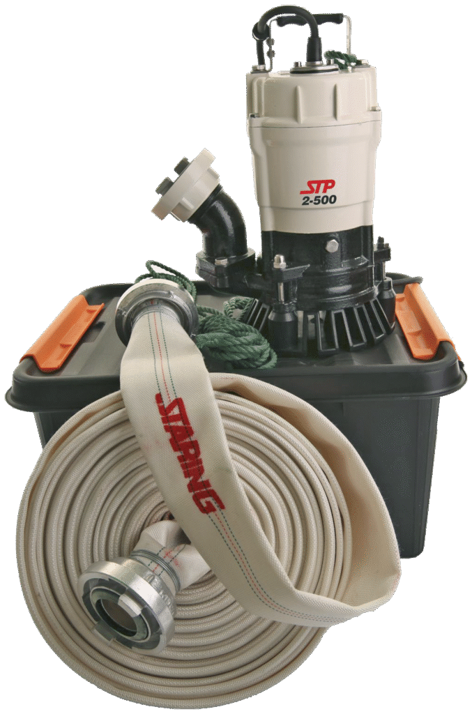 Dykpumpe STP2-500 230V 2", sæt m/slange, i kasse