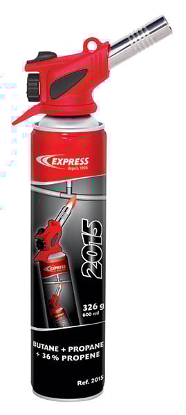 EXPRESS gasbrænder kit m/piezo, kan anvendes i alle positioner incl. gas 2015.