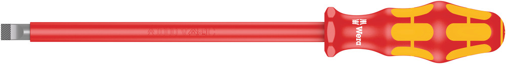 Wera 160 i VDE-isoleret skruetraekker til lige kaerv, 1.6 x 10.0 x 200 mm