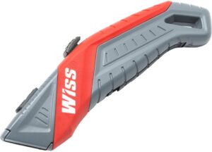 Wiss Sikkerhedskniv med auto tilbagetrÃ¦k, inkl. knivblade.