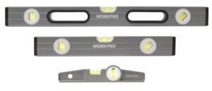 WORKPRO Vaterpas-sÃ¦t 3 dele. 225/300/600mm