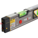 PREXISO P1P20 Mini alu laservaterpas 318mm. 10m linje og 30m punkt. Med kraftig vinkel magnet