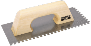 Tandspartel 2092, stÃ¥l m/trÃ¦hdt. riflet 300ÃÂ160mm