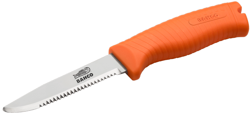 Arbejdskniv 102mm bÃ¸lgeskÃ¦r orange 1446-FLOAT