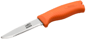 Arbejdskniv 102mm bÃ¸lgeskÃ¦r orange 1446-FLOAT