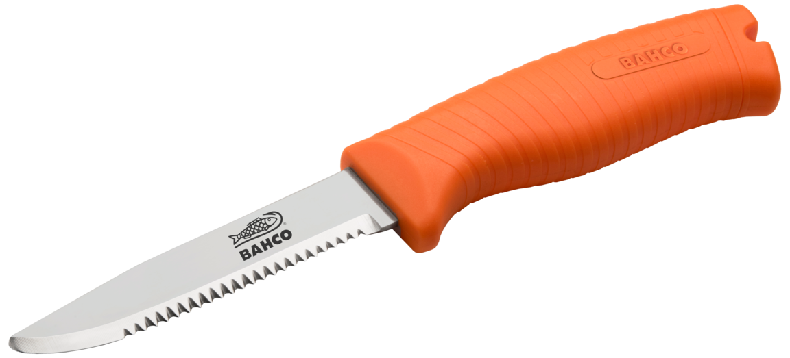 Arbejdskniv 102mm bÃ¸lgeskÃ¦r orange 1446-FLOAT