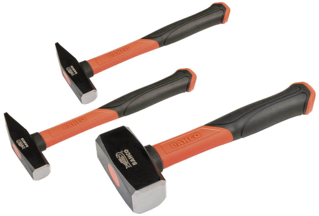 Hammer med glasfiberskaft 300-500-1500g, sæt 3 stk