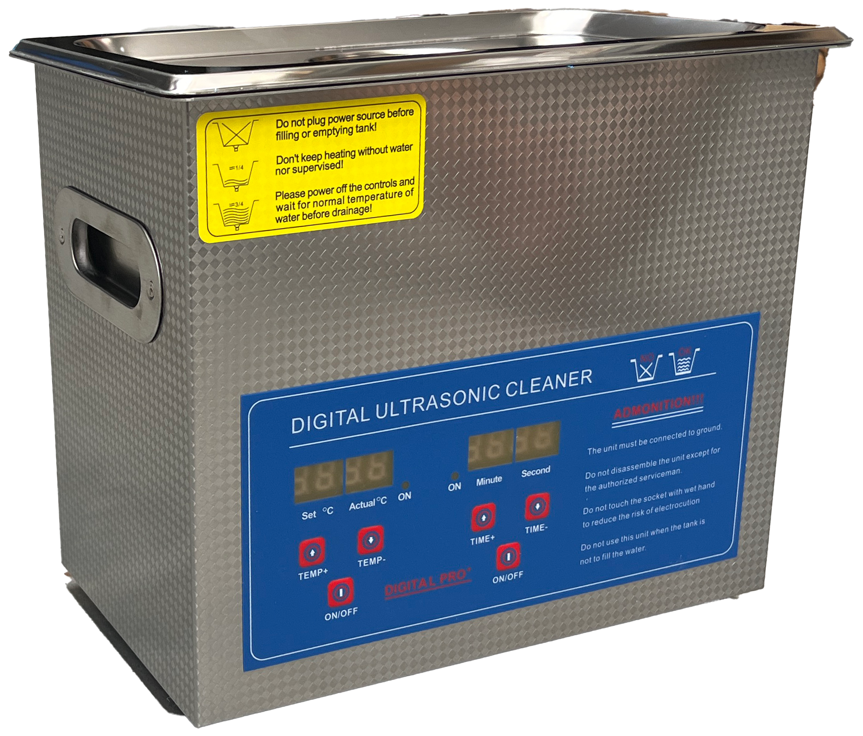 Ultralydsrenser 40kHz 120W, kar 24ÃÂ13,5ÃÂ10cm, 3ltr
