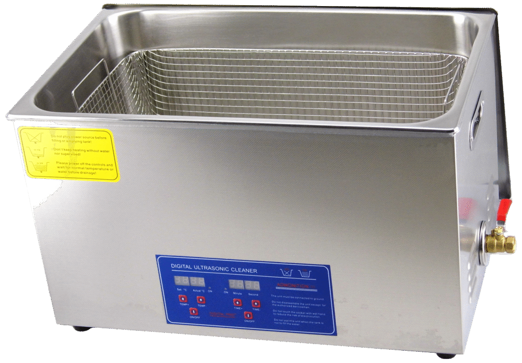 Ultralydsrenser 40kHz 240W, kar 30ÃÂ24ÃÂ15cm, 10ltr