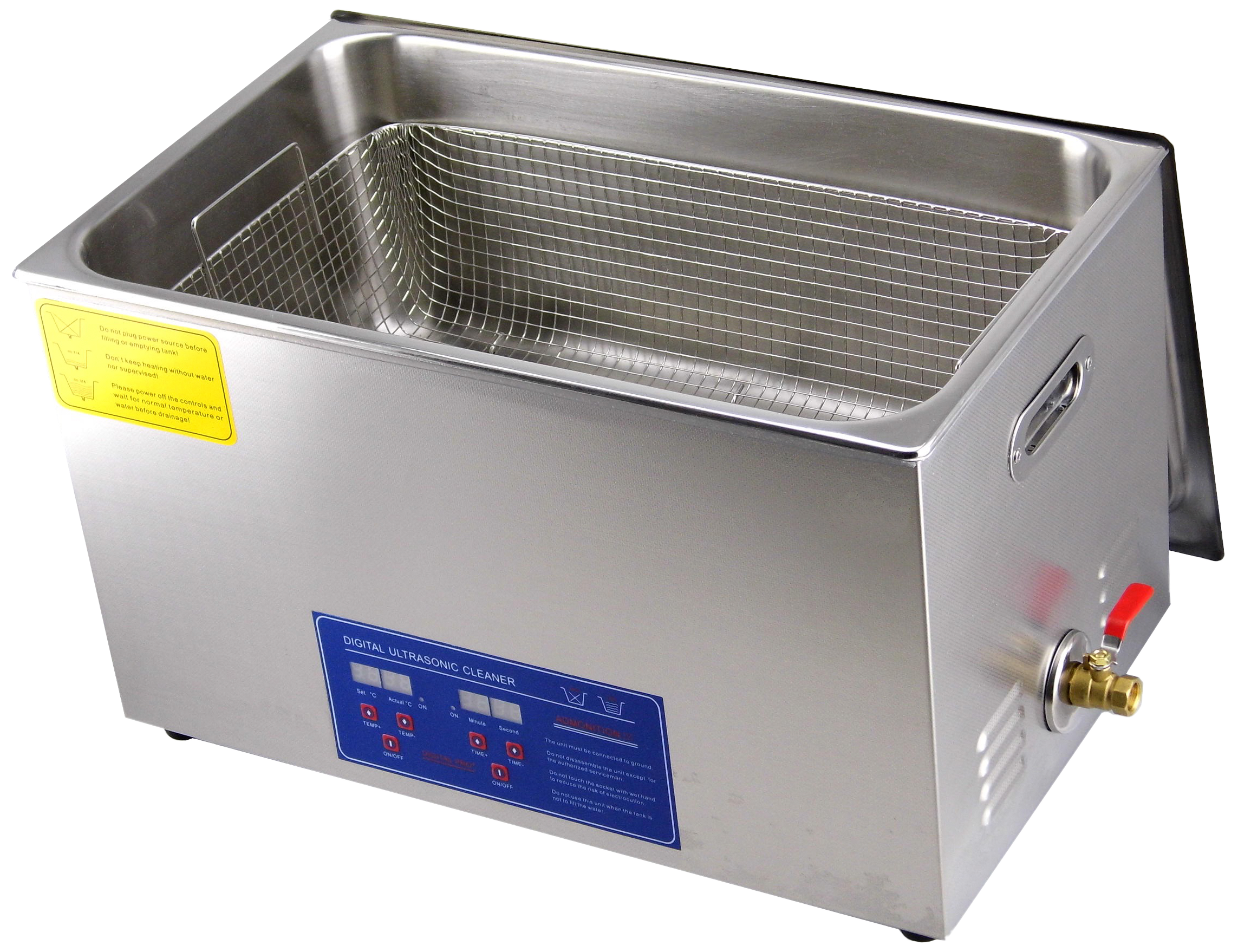 Ultralydsrenser 40kHz 600W, kar 50ÃÂ30ÃÂ20cm, 30ltr