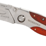 WorkPro foldekniv t/trapezblade, hurtigt bladskift