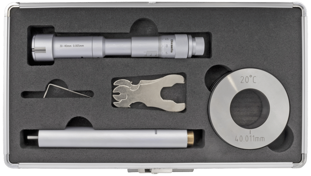 Indv. 3-pkt mikrometer 30-40mm m/forl.+kontrolring