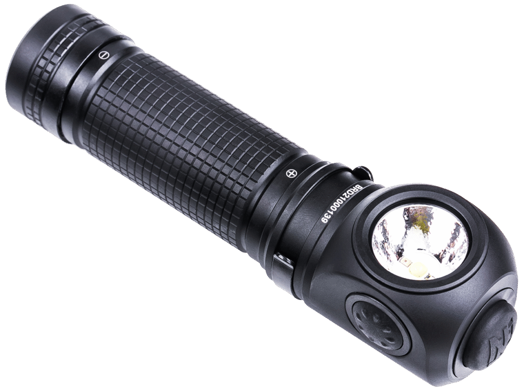 Nextorch håndlygte P10 3-farvet 1400lm genopl.