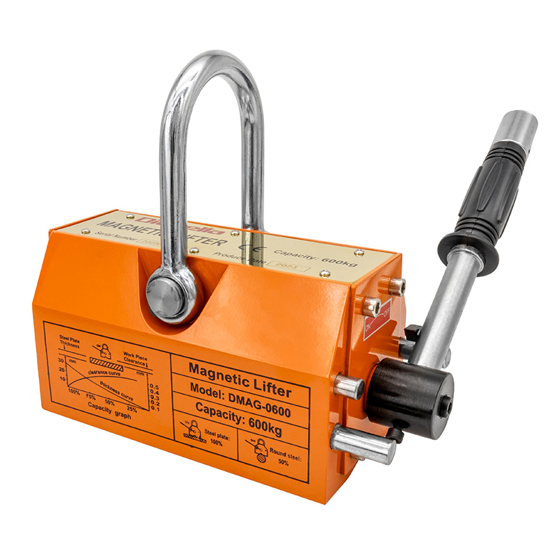 Permanent løftemagnet 600 kg / 300 kg (sikkerhedsfaktor 3,5)