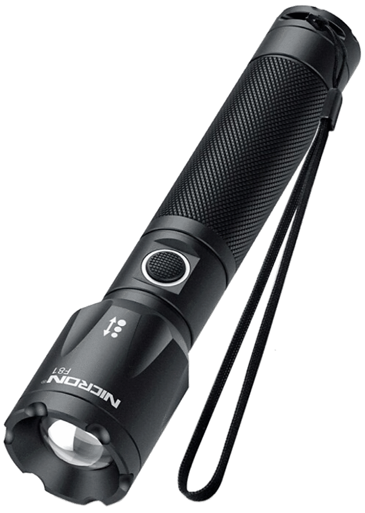 Nicron håndlygte F81 fokusérbar 1000lm genopl.