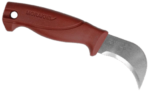 Mora 175P linoleumskniv, 67mm buet rustfri klinge