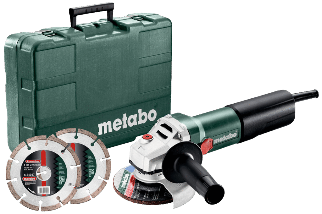 Vinkelsliber 125mm 1400W WEQ1400-125 m/2ÃÂdiamantsk
