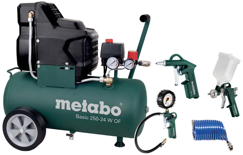 Kompressor Basic 250-04 OF, med LPZ4 værkstøjssæt