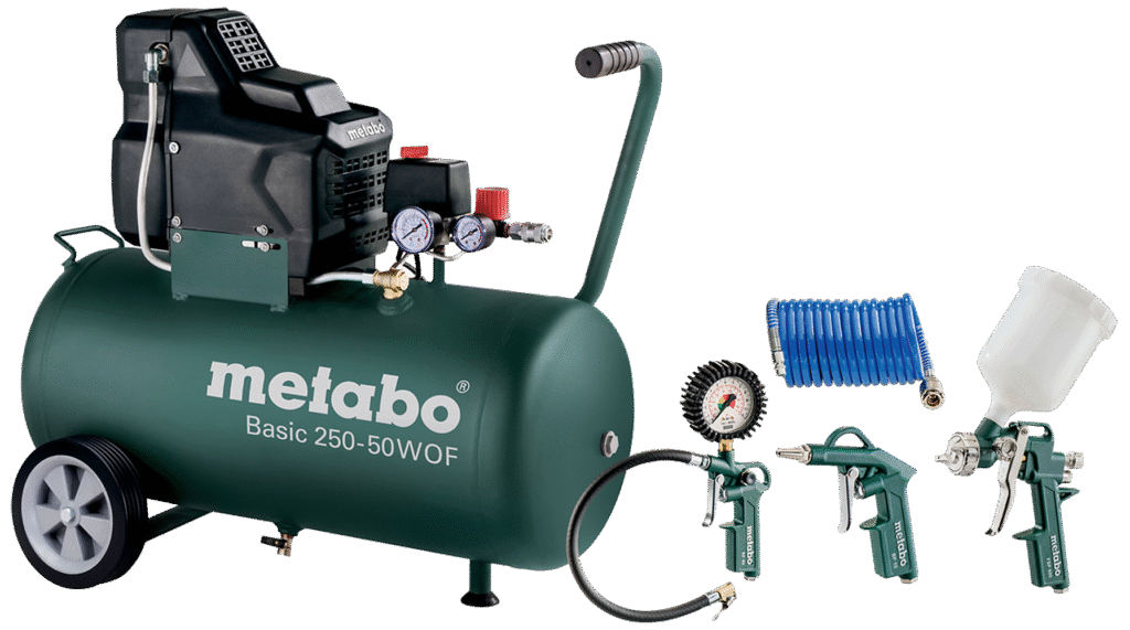 Kompressor Basic 250-50 W OF, med værktøjssæt LPZ4