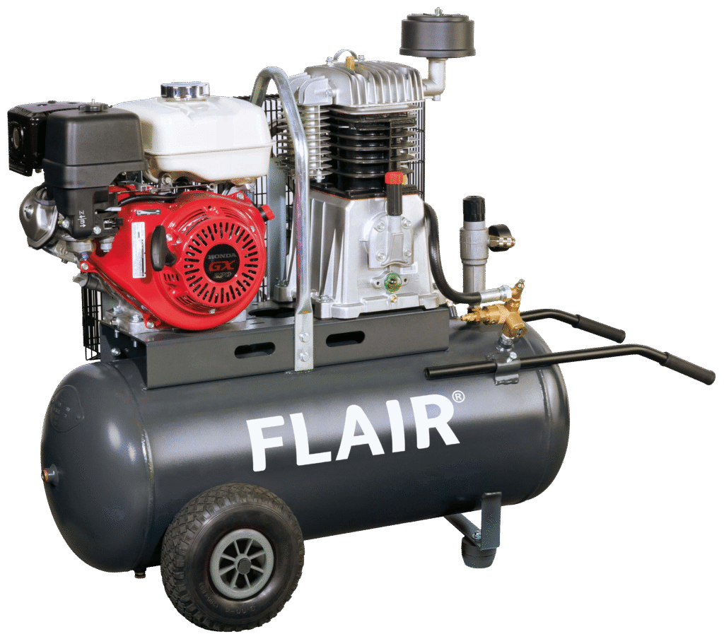 Flair 75/100B-14 kompressor 660 ltr/min 9HK benzin