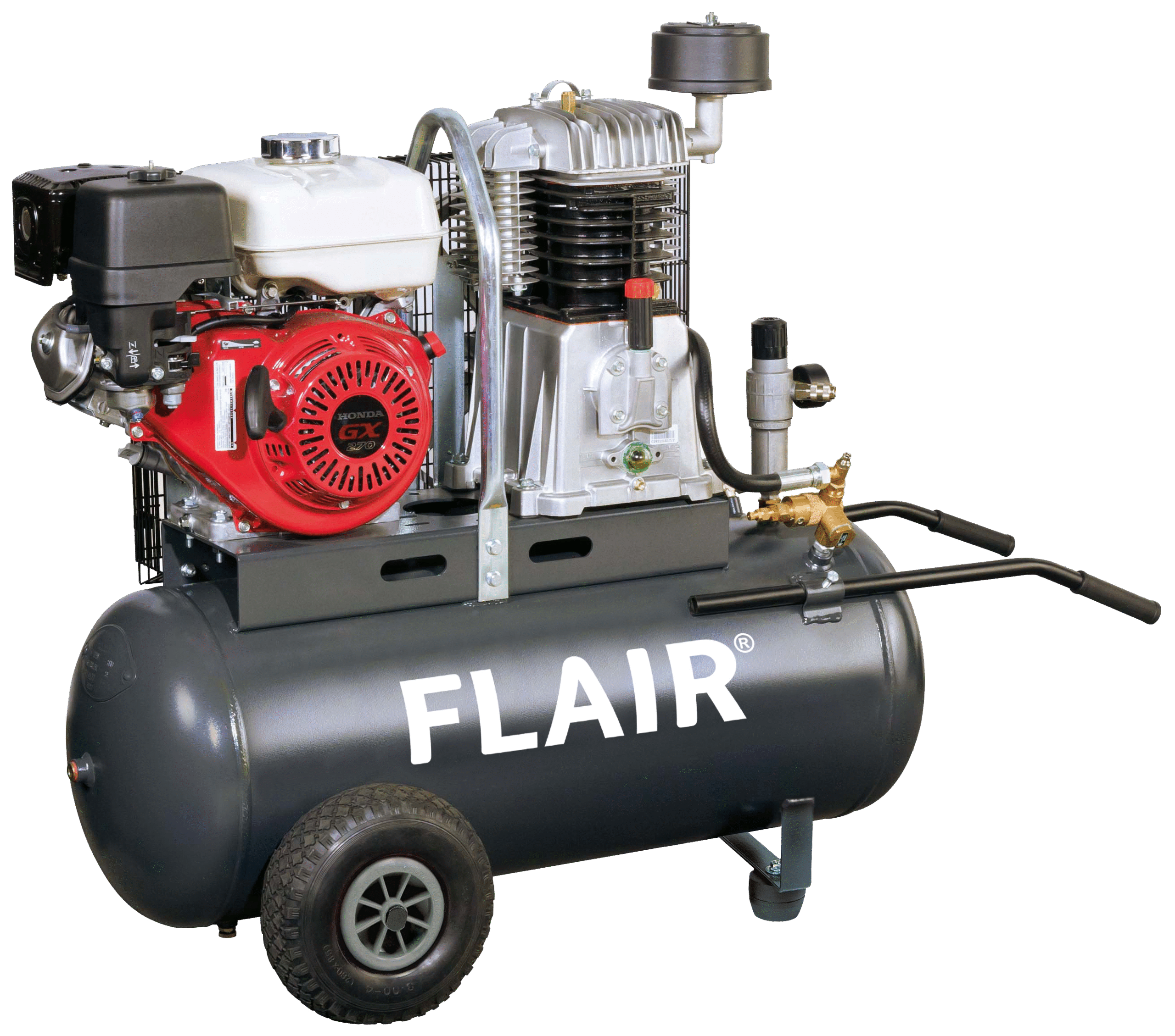 Flair 75/100B-14 kompressor 660 ltr/min 9HK benzin