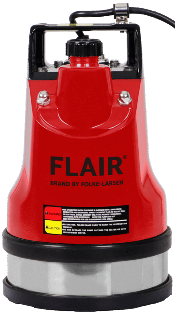 Flair FL-45 dykpumpe lavtsugende 1" 150l/min 450W