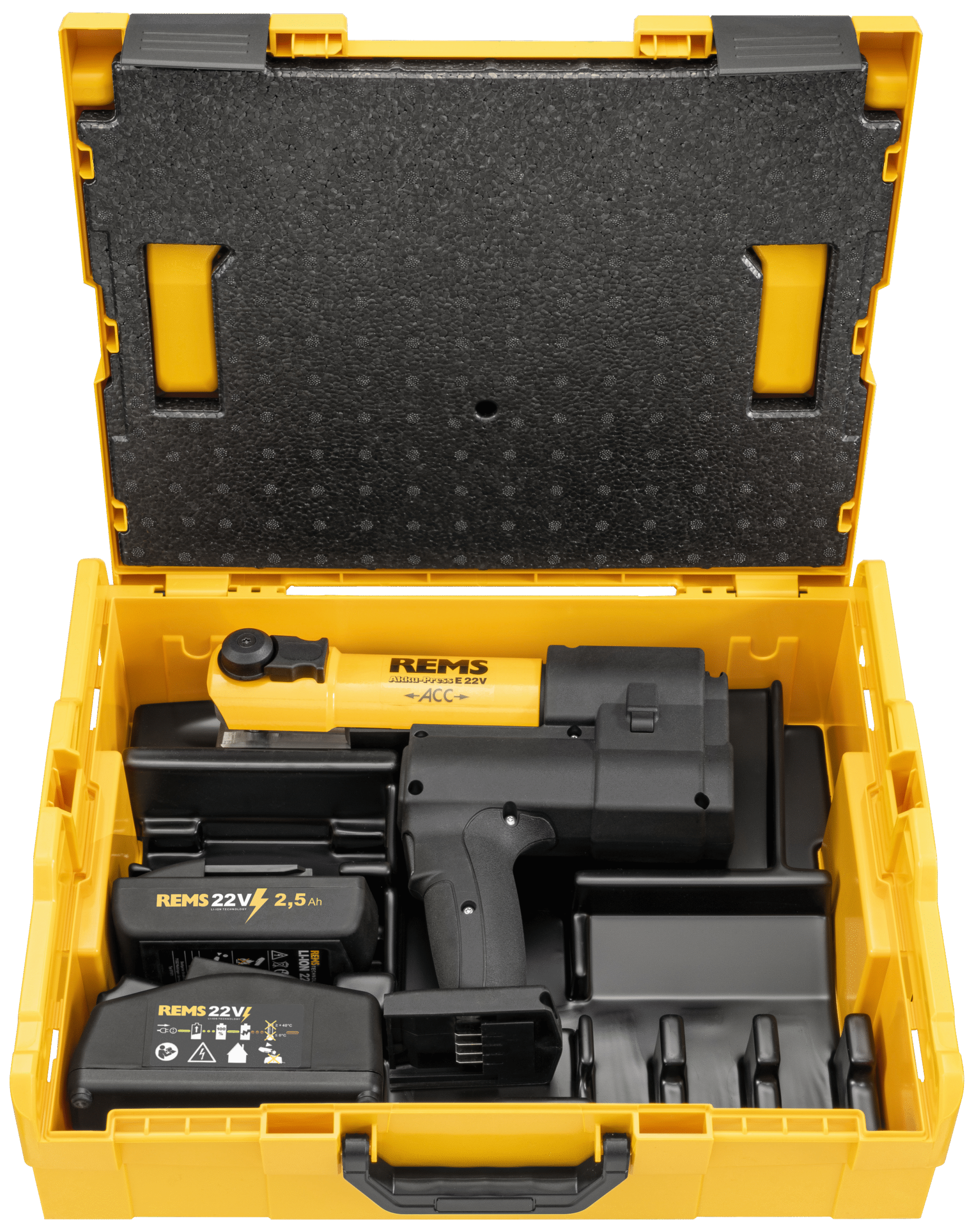REMS AkkuPress E 22V BasicPack pressvÃ¦rktÃ¸j L-Boxx