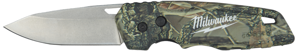 Foldekniv Fastback m/fast blad, camouflage
