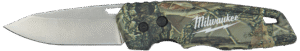 Foldekniv Fastback m/fast blad, camouflage