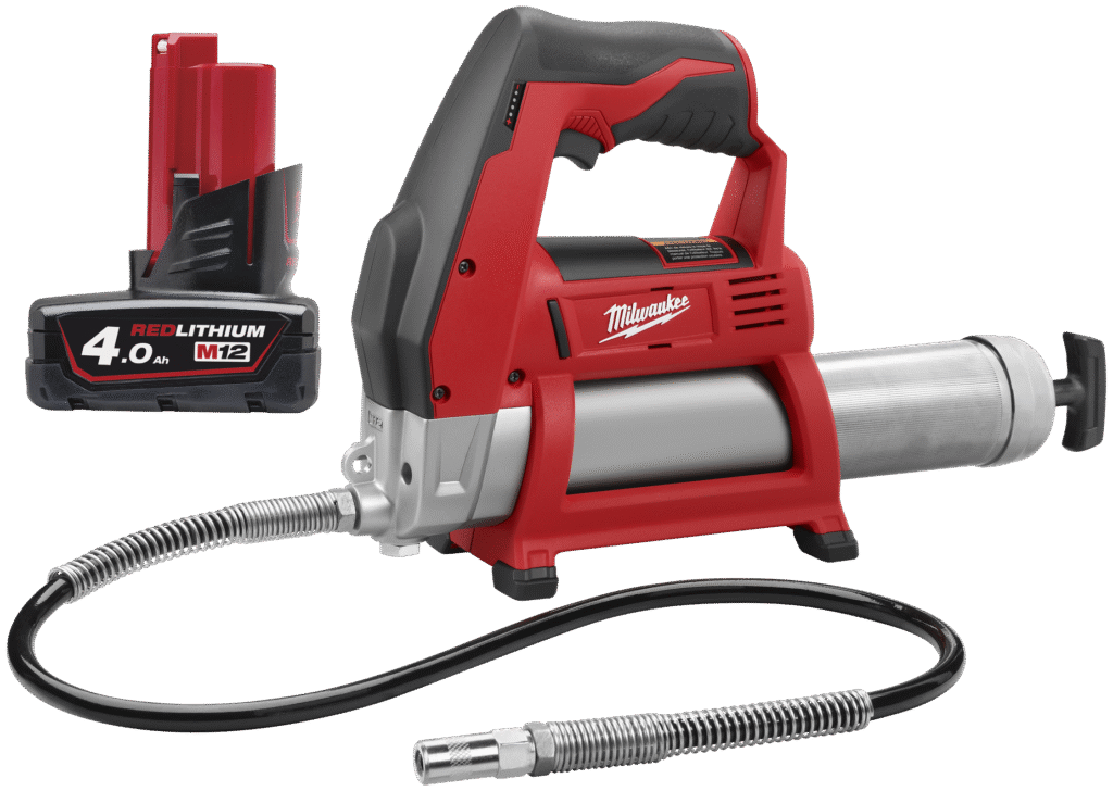 Sampak: Fedtpresse M12 GG-0 + batteri M12 B4