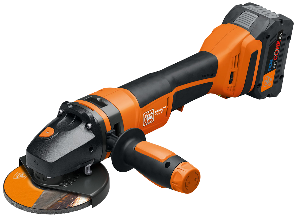 Fein vinkelsliber 125mm CCG 10 PD-SEC AS 2ÃÂ18V/8Ah