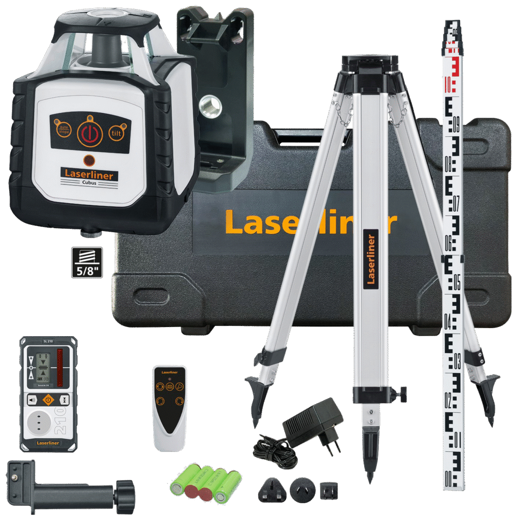 Laserliner Cubus 210 Set rotationslaser m/tilbehør