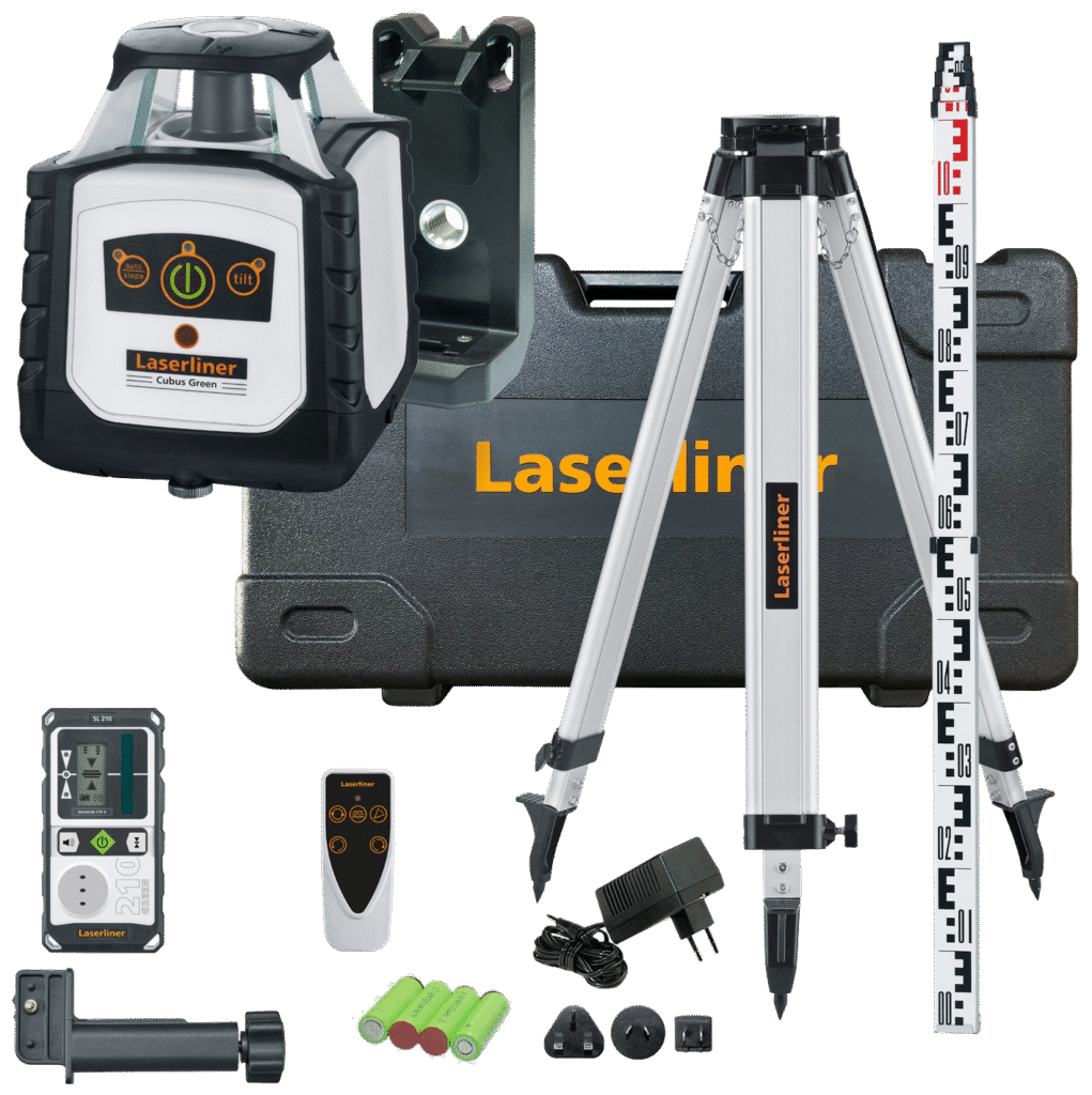 Laserliner Cubus G210 Set rotationslaser m/tilb.