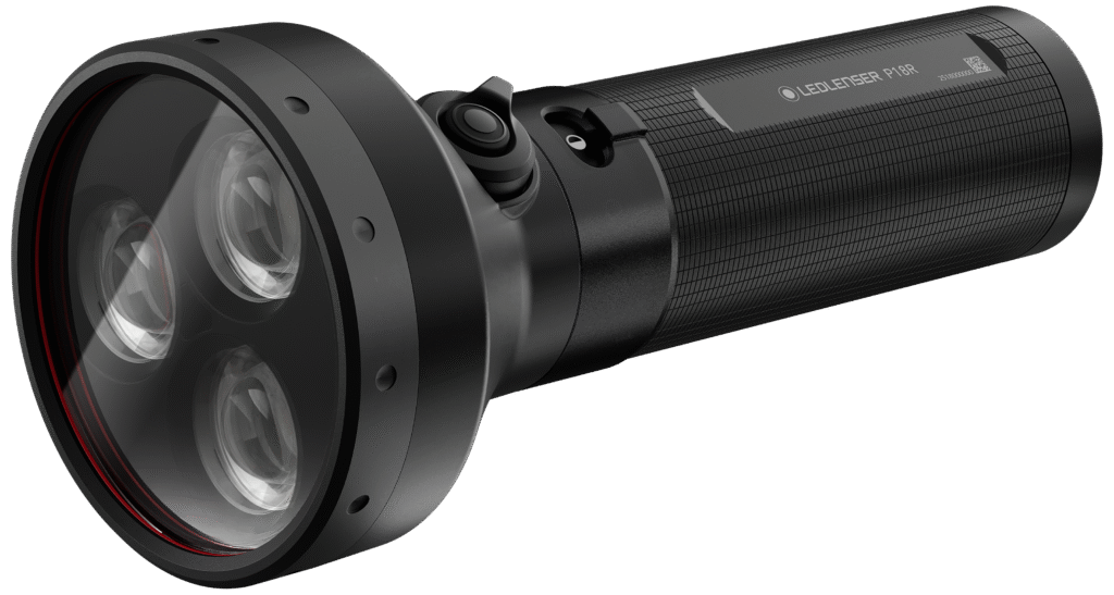 Ledlenser P18R håndlygte kraftig 6500lm genopl.