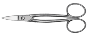 Erdi guldsmedesaks 180 mm lige