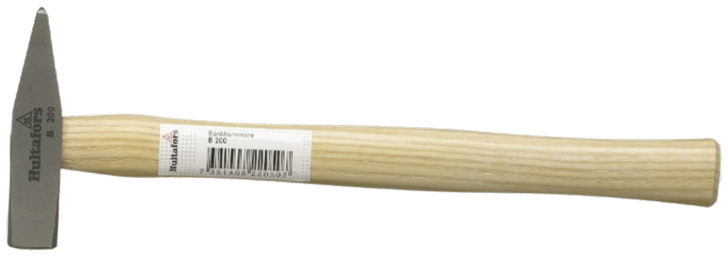 Bænkhammer B200 m/hickoryskaft, 200g