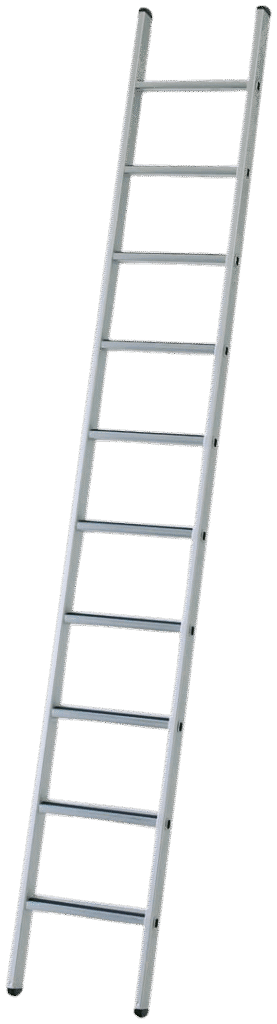 Enkeltstige eloxeret 8 trin 2,5 mtr