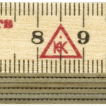 Tommestok 59-1-6  gradering mm/mm,  1 m og 6 led