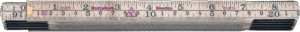 Tommestok 61-2-10 gradering mm/tomme, 2 m og 10 led