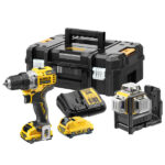 DeWALT 12V sÃ¦t m. skruemaskine, laser og 2×2,0Ah batterier (DCK212D2T-QW)