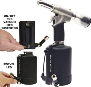 BATO Heavy-Duty Luftnitteapparat 4,0-6,4 mm. Med vacuum system. (60231)