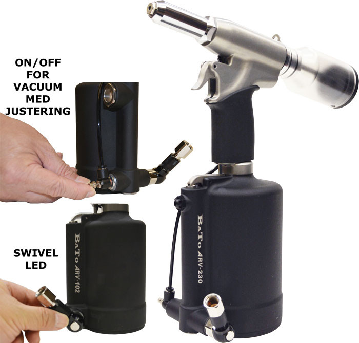 BATO Luftnitteapparat 4,0-6,4 mm med vakuumsystem (60231)
