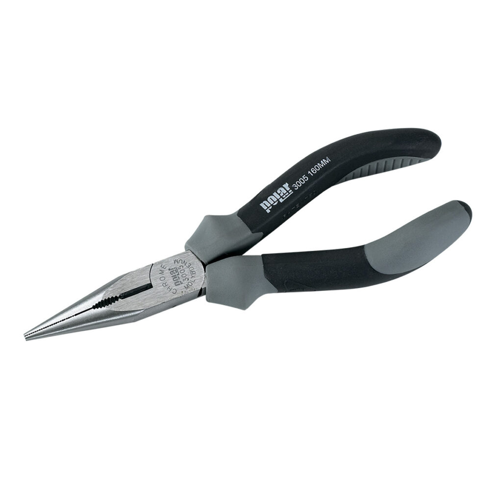 polar handtools Spidstang lige 160 mm Med halvrunde kÃ¦ber (3005-0160)