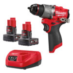 Milwaukee M12 FPD2-402X slagboremaskine 2 x 4,0 Ah batterier + lader(4933479869)