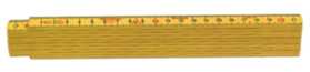 Tommestok glasfiber G61-2-10 GU mm/tomme, 2 m og 10 led